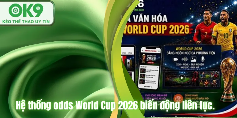 Hệ thống odds World Cup 2026 biến động liên tục.