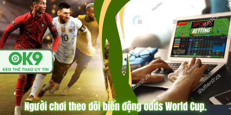 Người chơi theo dõi biến động odds World Cup.
