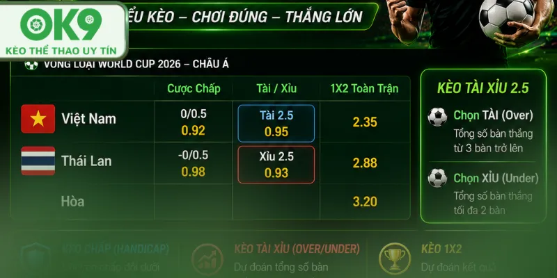 Cách đọc kèo bóng đá chuẩn xác từ chuyên gia OK9 đọc kèo bóng đá ok9